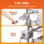 Heavy-Duty Spit Roaster Rotisserie BBQ Grill for Pig, Lamb and Chicken