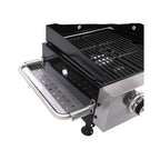 High Temperature 40K BTU 2-Burner Stainless Steel Plancha Combo Gas Grill