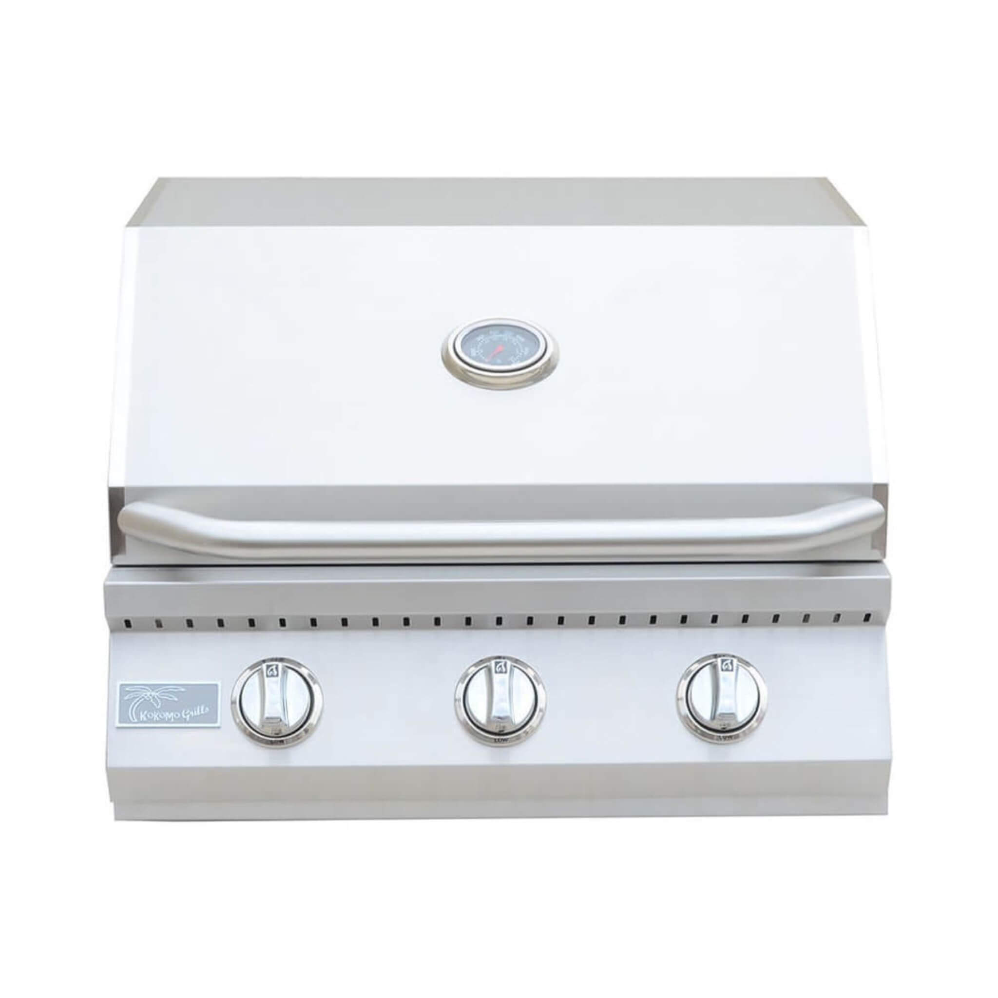 KoKoMo Grills 26-Inch Premium 36K BTU LP/NG 3 Burner Built-In Stainless Steel Gas Grill