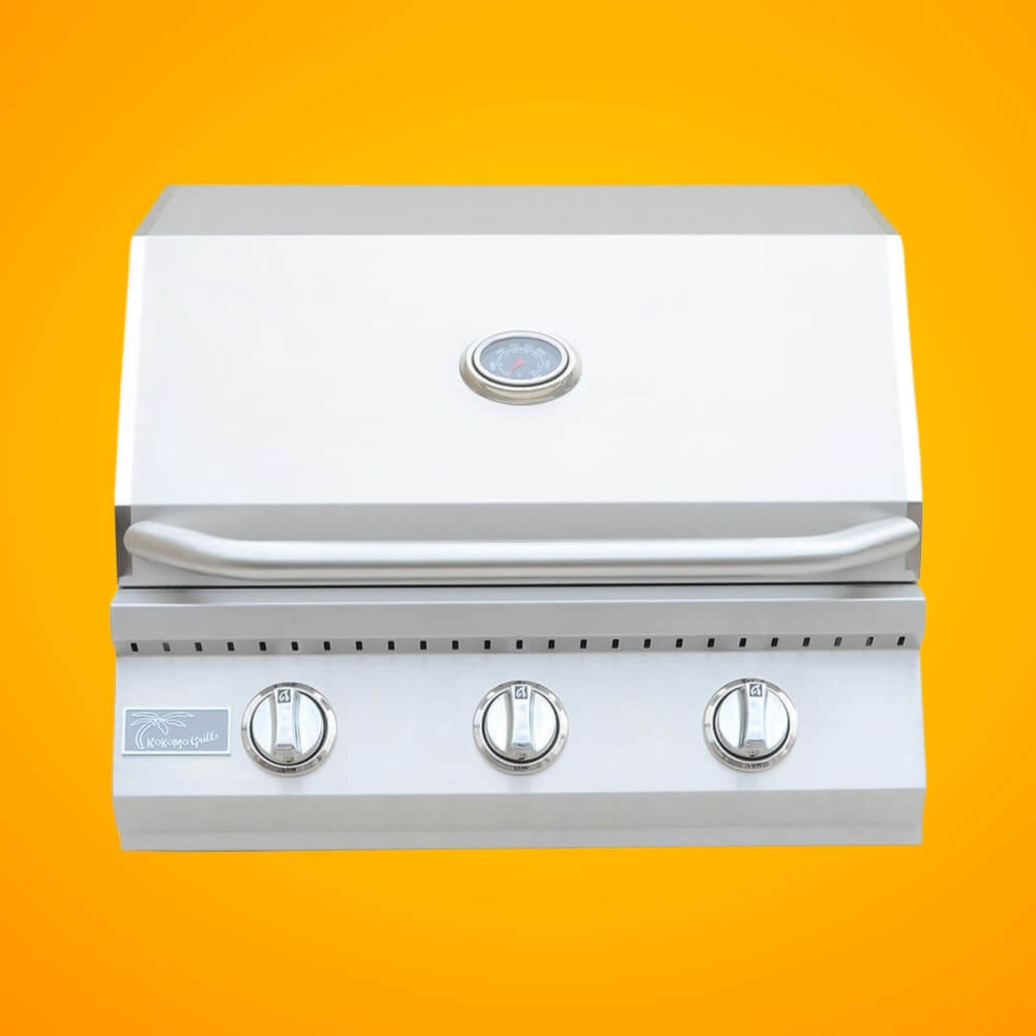 KoKoMo Grills 26-Inch Premium 36K BTU LP/NG 3 Burner Built-In Stainless Steel Gas Grill