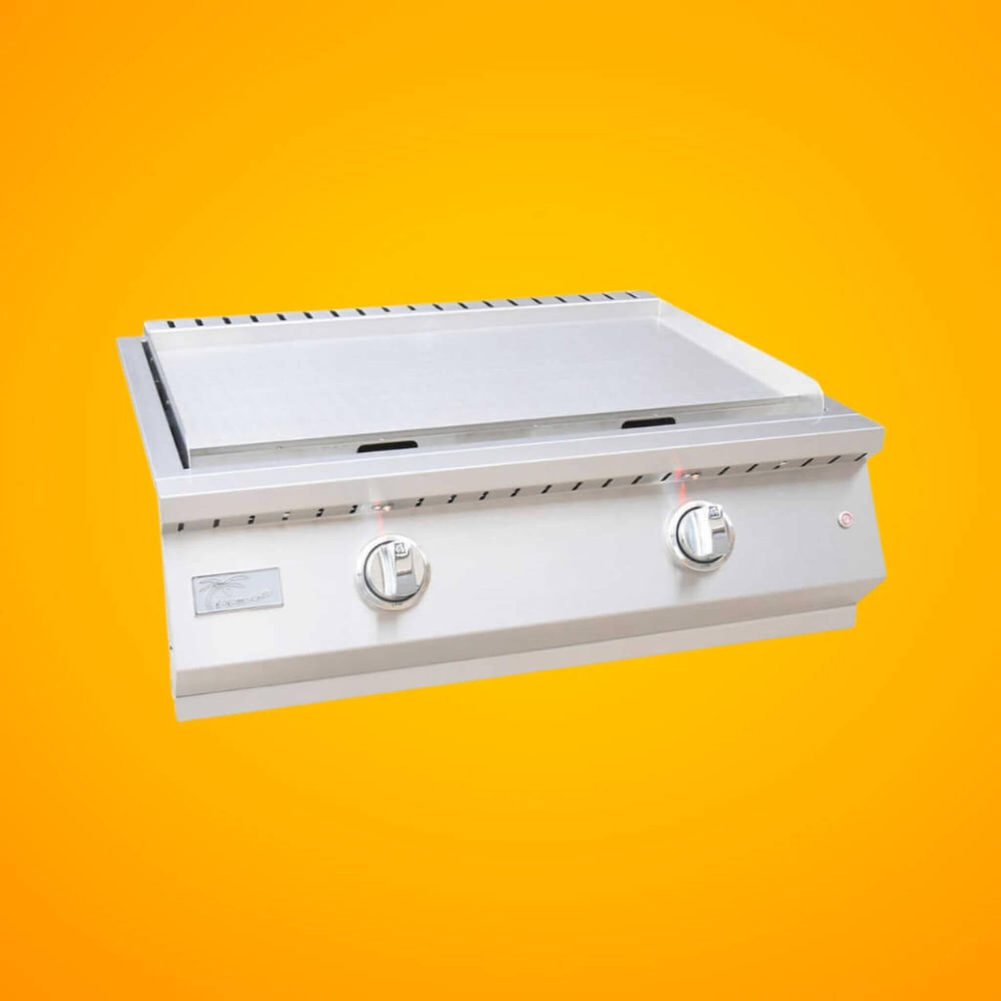 KoKoMo Grills 30-Inch Professional 36K BTU Griddle Outdoor Kitchen Flat Grill With Illuminated Control Knobs