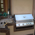 KoKoMo Grills 32-Inch Heavy Duty 60K BTU LP/NG 4 Burner Built-In Stainless Steel Gas Grill