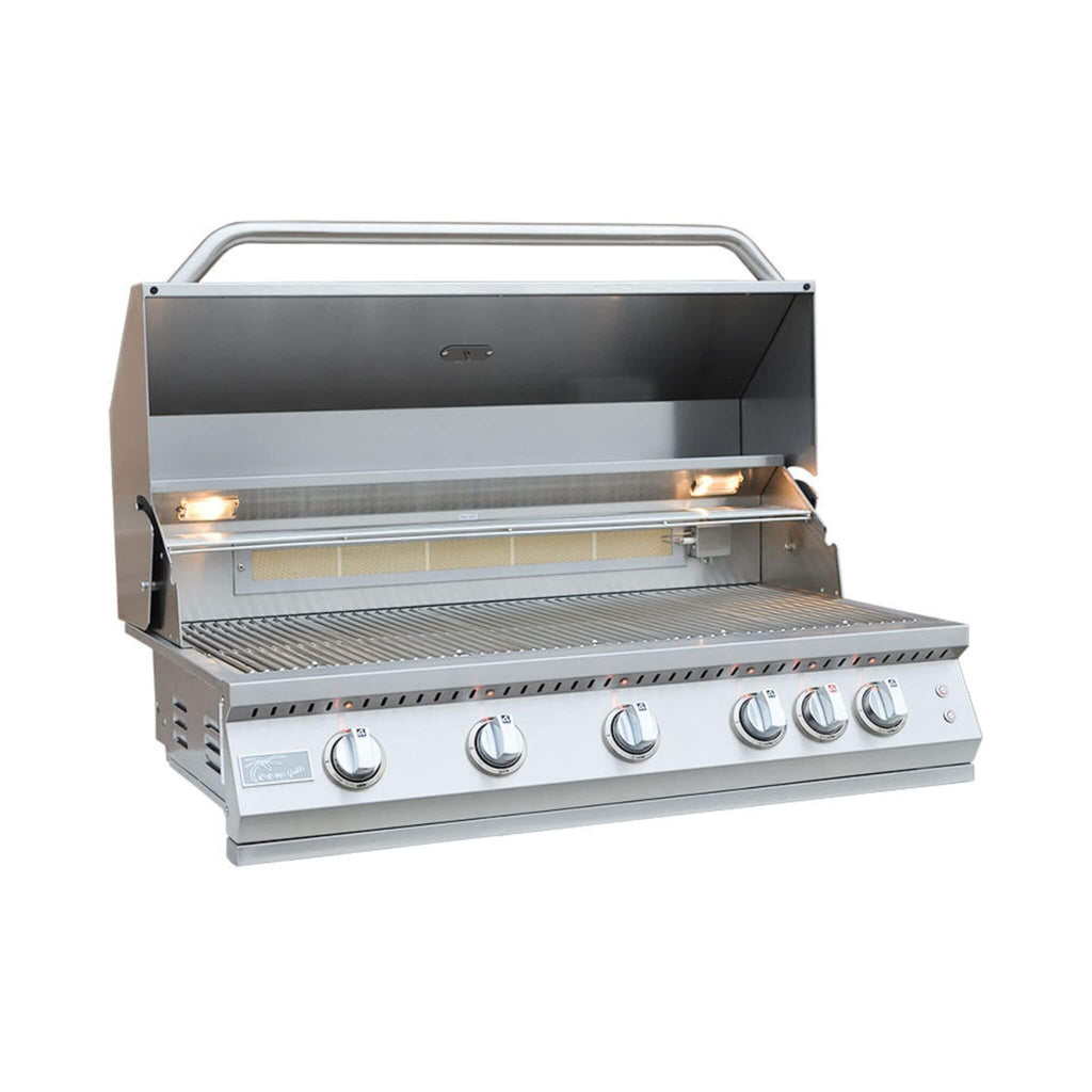 KoKoMo Grills 40-Inch Professional 87K BTU LP NG 5 Burner Built-In Stainless Steel Gas Grill
