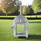 KoKoMo Grills Premium 32-Inch Stainless Steel Dual Fuel Gas Or Wood Fired Pizza Oven