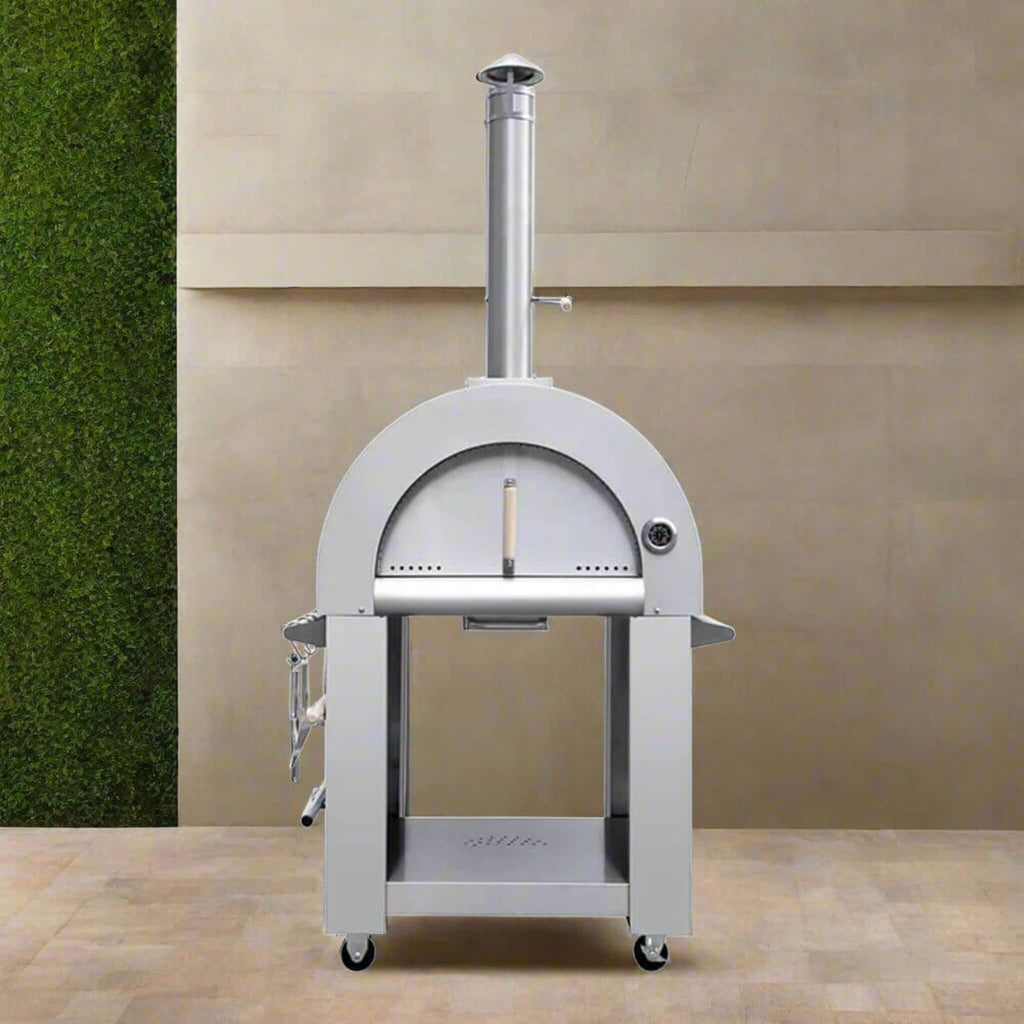 KoKoMo Grills Premium 32-Inch Stainless Steel Wood Fired Pizza Oven