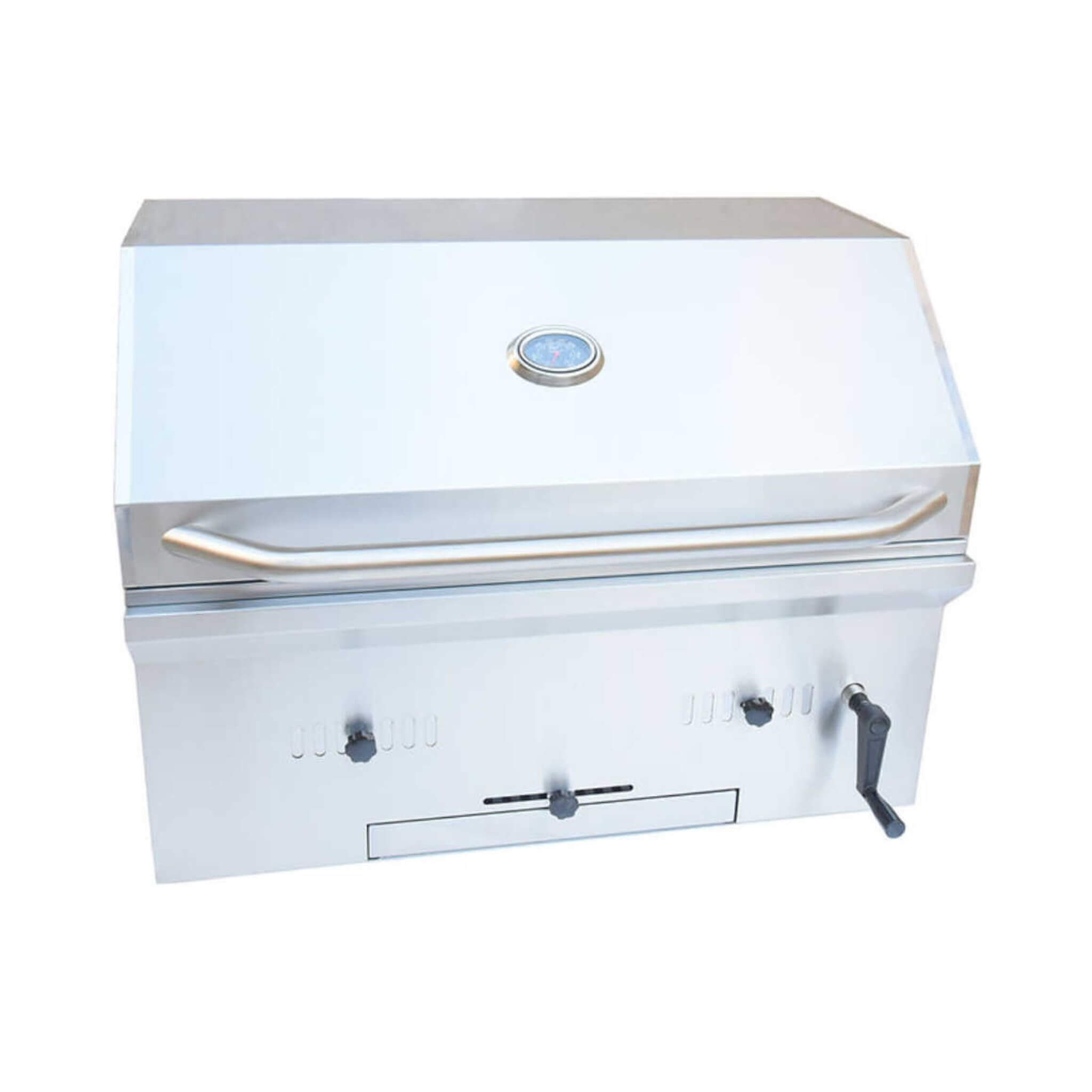 KoKoMo Grills Premium Built-In Charcoal Grill With 304 Stainless Steel And Adjustable Heat Tray, 32"