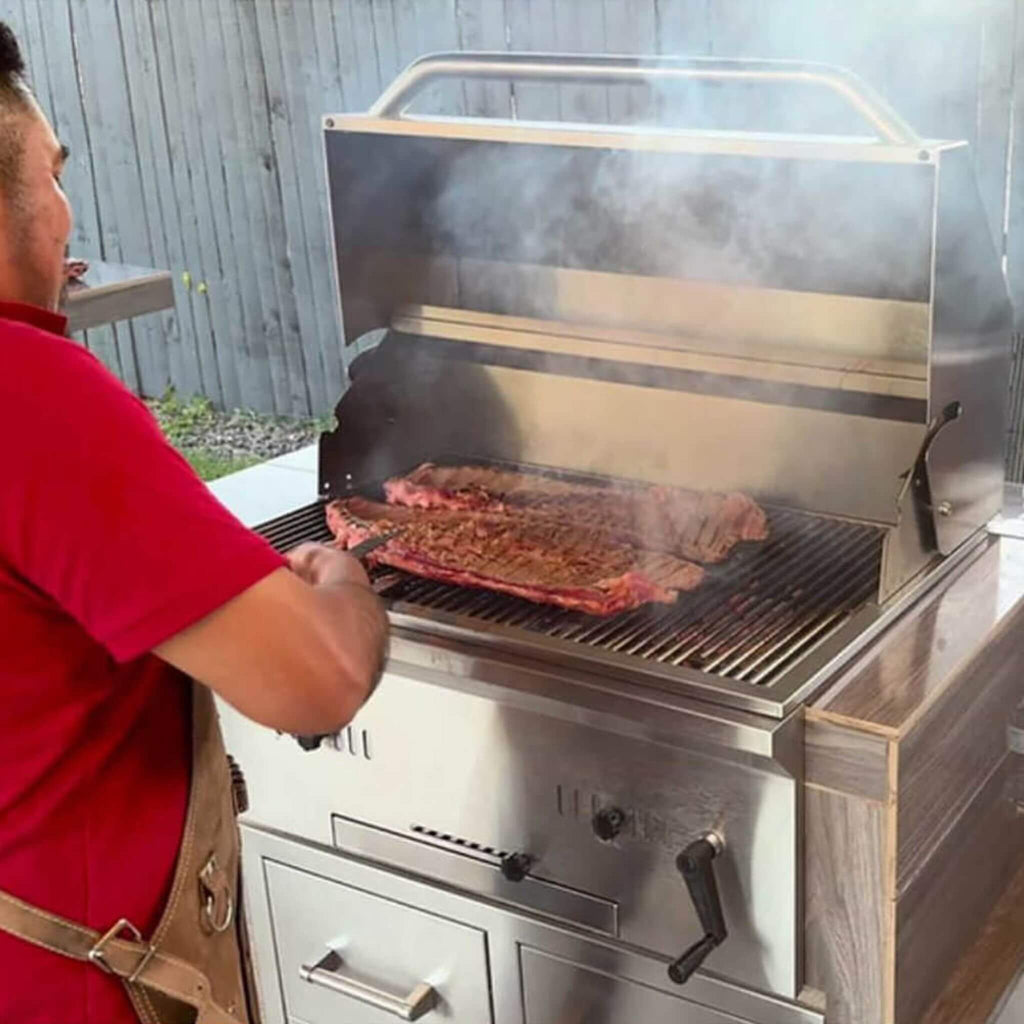 KoKoMo Grills Premium Built-In Charcoal Grill With 304 Stainless Steel And Adjustable Heat Tray, 32"