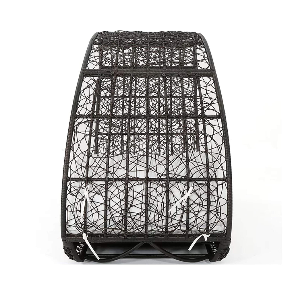 Alora Large 2-Person Abigal Outdoor Wicker Daybed With Aluminum Frame And Cushions