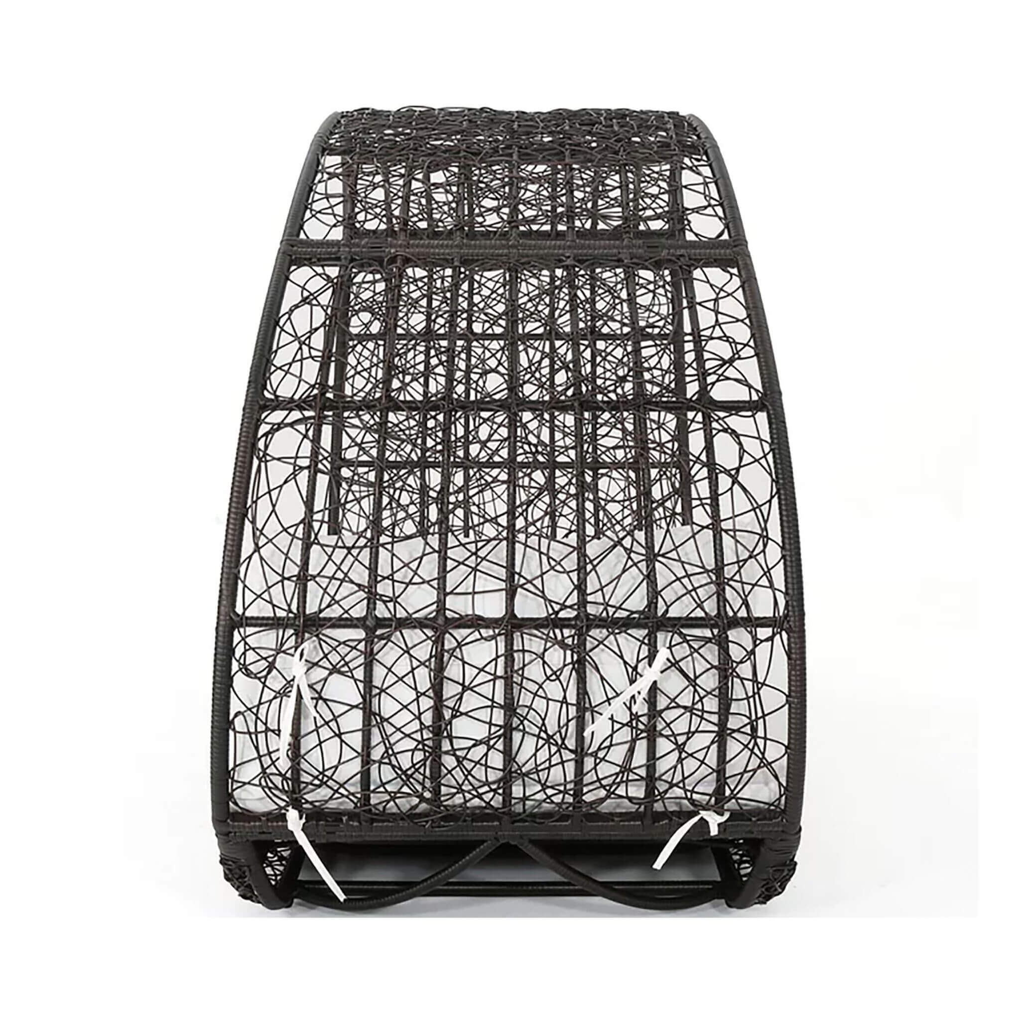 Alora Large 2-Person Abigal Outdoor Wicker Daybed With Aluminum Frame And Cushions