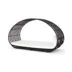 Alora Large 2-Person Abigal Outdoor Wicker Daybed With Aluminum Frame And Cushions