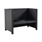 Alora Large Outdoor Quadrilateral Spa Surround Rattan Sectional Sofa Set With Storage Compartments (SAK80217)