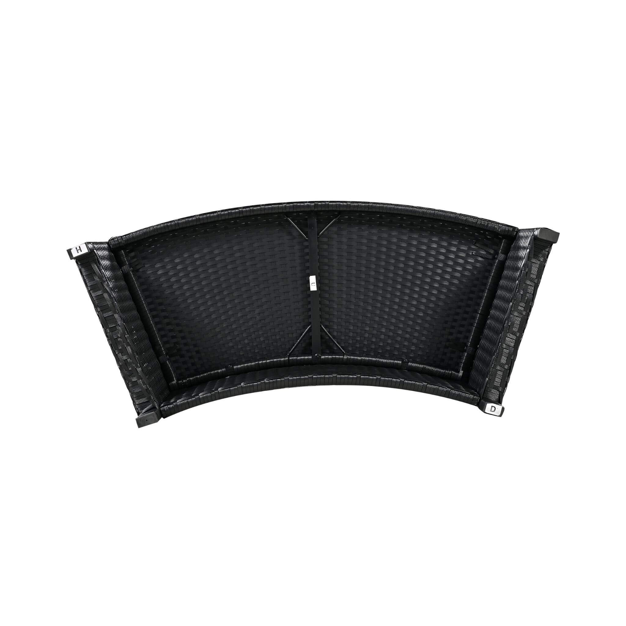 Alora Large Premium Surround Spa Patio Rattan Sofa Set With Storage Compartments And Cushions