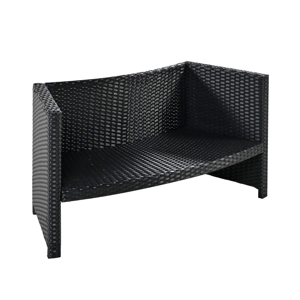 Alora Large Premium Surround Spa Patio Rattan Sofa Set With Storage Compartments And Cushions