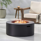 Alora Modern 32-Inch 40K BTU Round Iron Propane Fire Pit