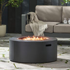 Alora Modern 32-Inch 40K BTU Round Iron Propane Fire Pit