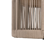 Alora Modern Rustic Coffee Table & Side Table With Woven Rope Design