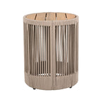 Alora Modern Rustic Coffee Table & Side Table With Woven Rope Design