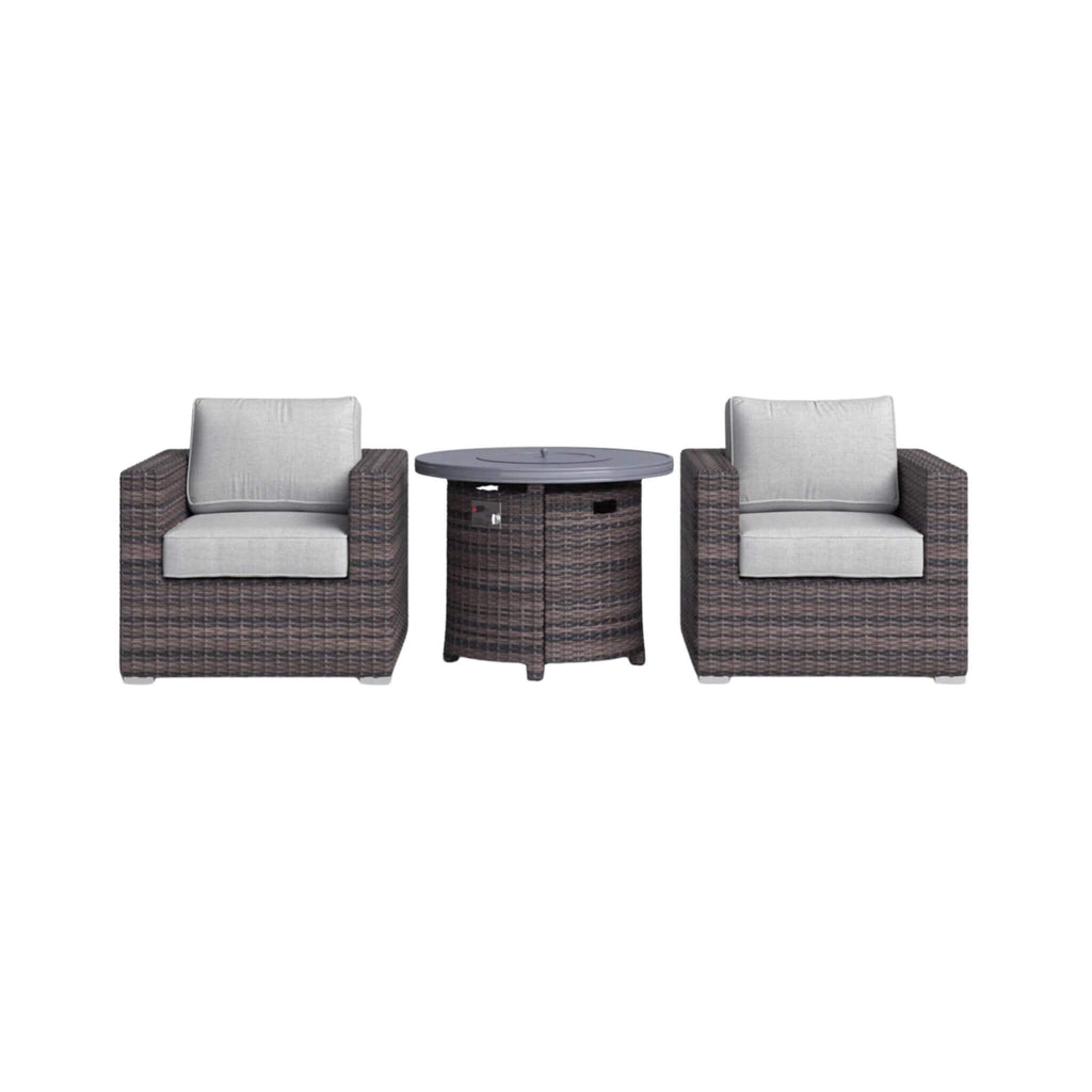 Alora 3-Piece Modular Rattan Patio Sofa Set With Weather-Resistant Cushions