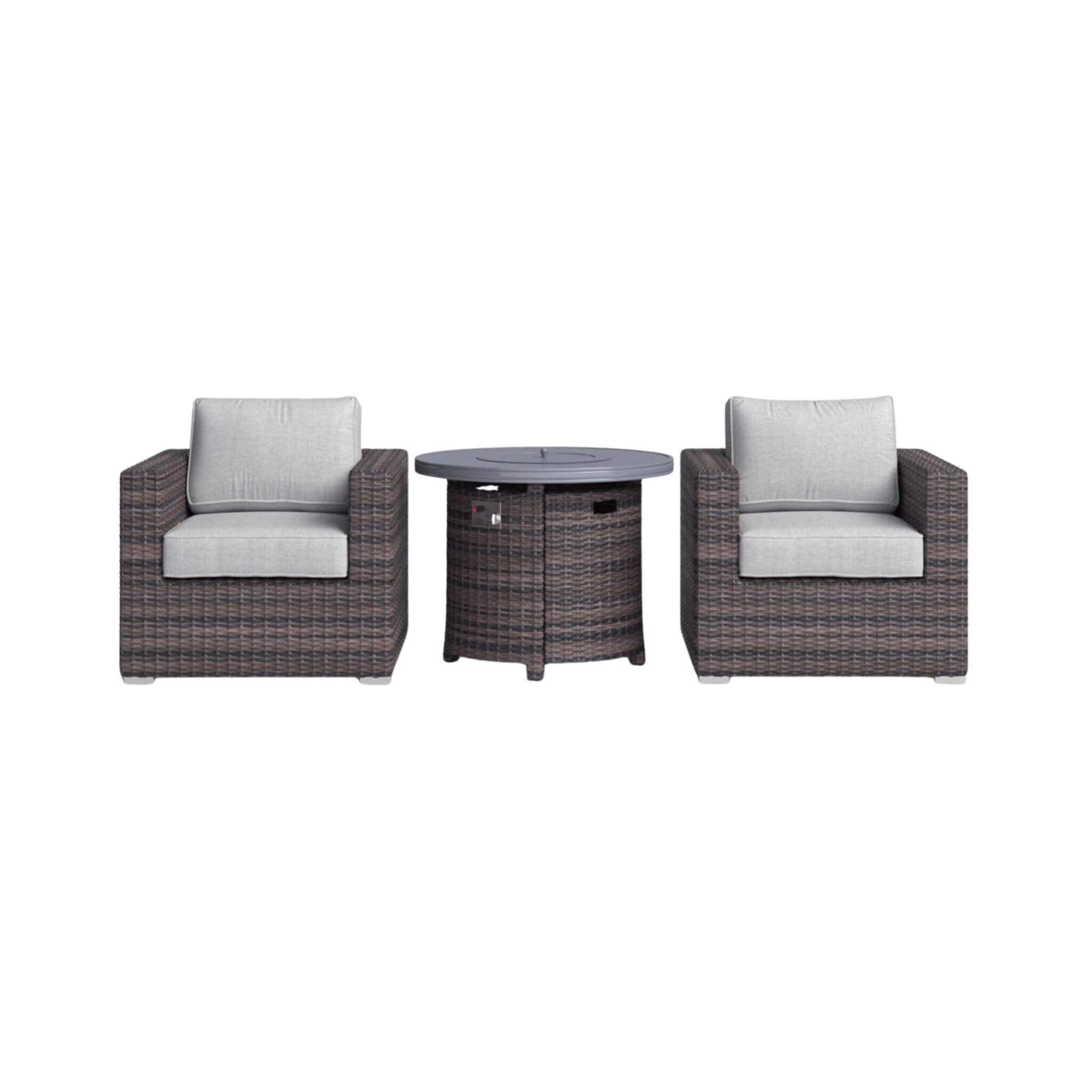 Alora 3-Piece Modular Rattan Patio Sofa Set With Weather-Resistant Cushions