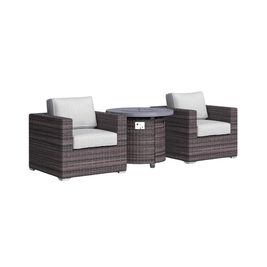 Alora 3-Piece Modular Rattan Patio Sofa Set With Weather-Resistant Cushions