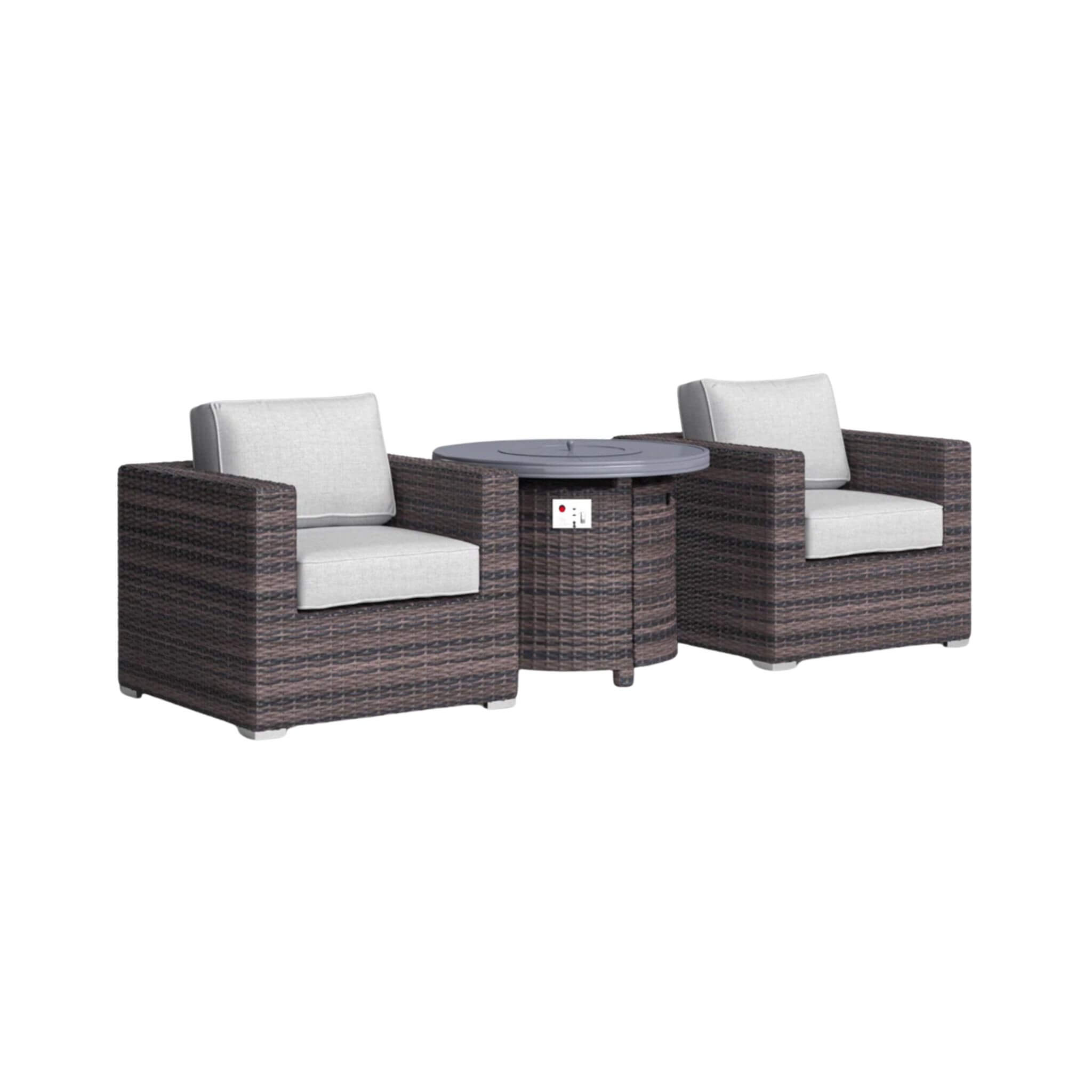 Alora 3-Piece Modular Rattan Patio Sofa Set With Weather-Resistant Cushions