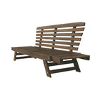 Alora Outdoor Adjustable Wooden Patio Daybed Sofa With Cushions