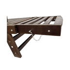 Alora Outdoor Adjustable Wooden Patio Daybed Sofa With Cushions