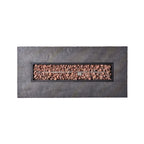 Alora Premium 56" Outdoor Rectangular Concrete Propane Fire Pit W/ Faux Stone Pattern