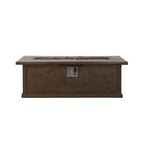 Alora Premium 56" Transitional Rectangular Outdoor Propane Gas Fire Pit Table, 50K BTU