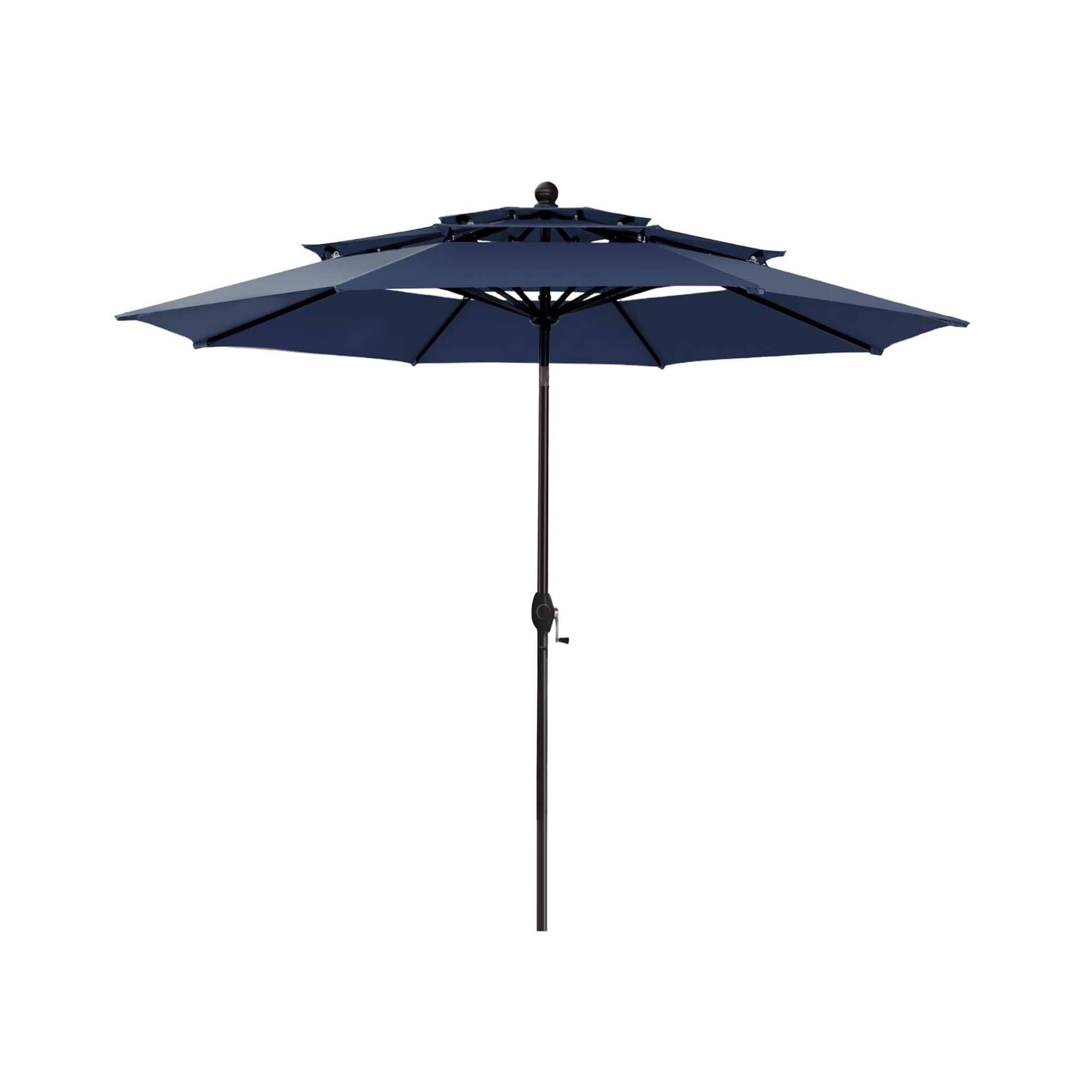 Alora Premium 6-Piece Bar Patio Furniture Set With Umbrella, Swivel Chairs, And Cushions