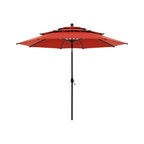 Alora Premium 6-Piece Bar Patio Furniture Set With Umbrella, Swivel Chairs, And Cushions (SAK90375)