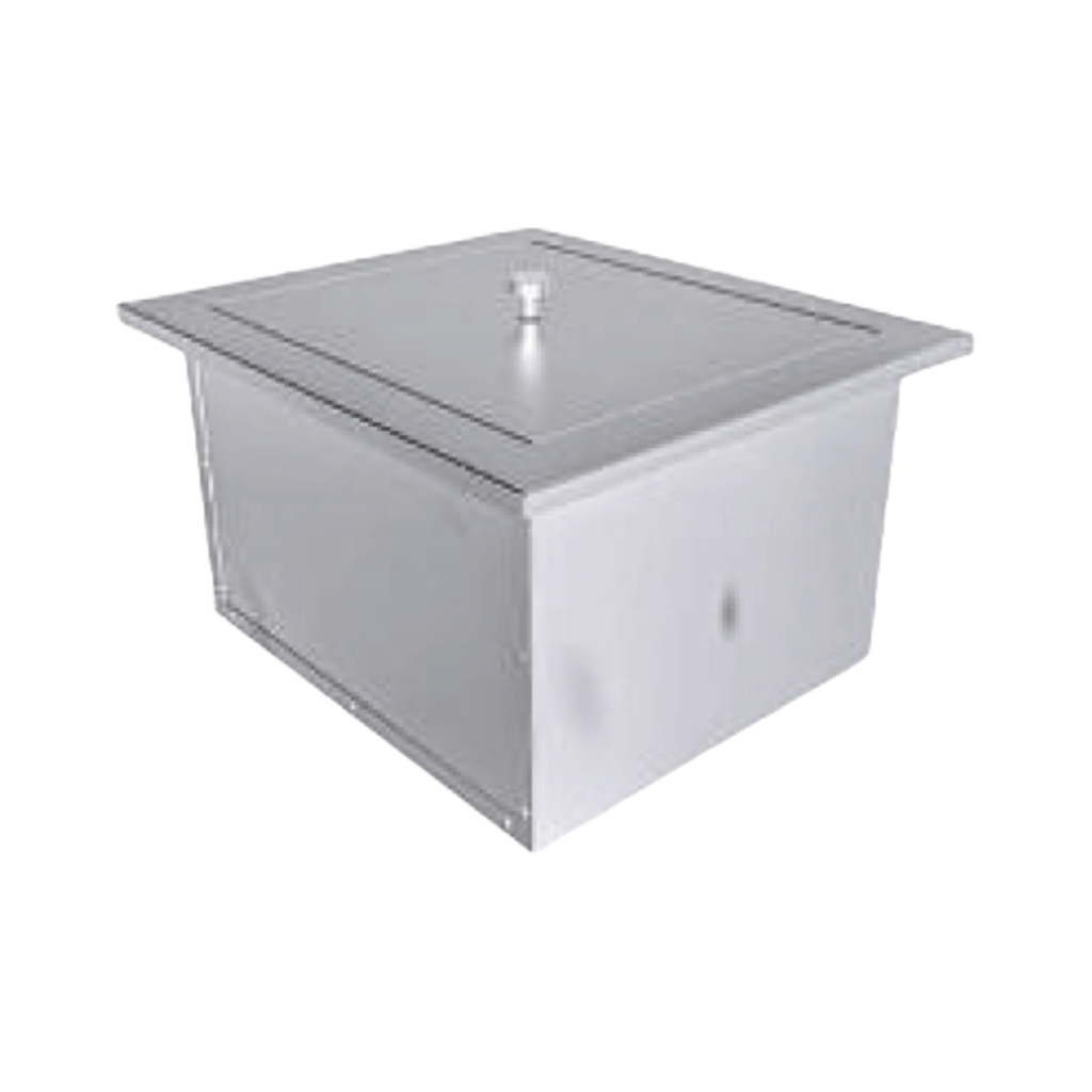 Premium Outdoor Kitchen With 32-Inch 60K BTU Built-In Stainless Steel LPG Gas Grill, Door and Drawer Combo and Stainless-Steel Ice Box