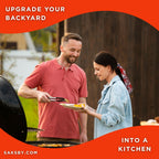 Primo Oval Large 300 Ceramic Kamado BBQ Grill W/ Stainless Steel Grates