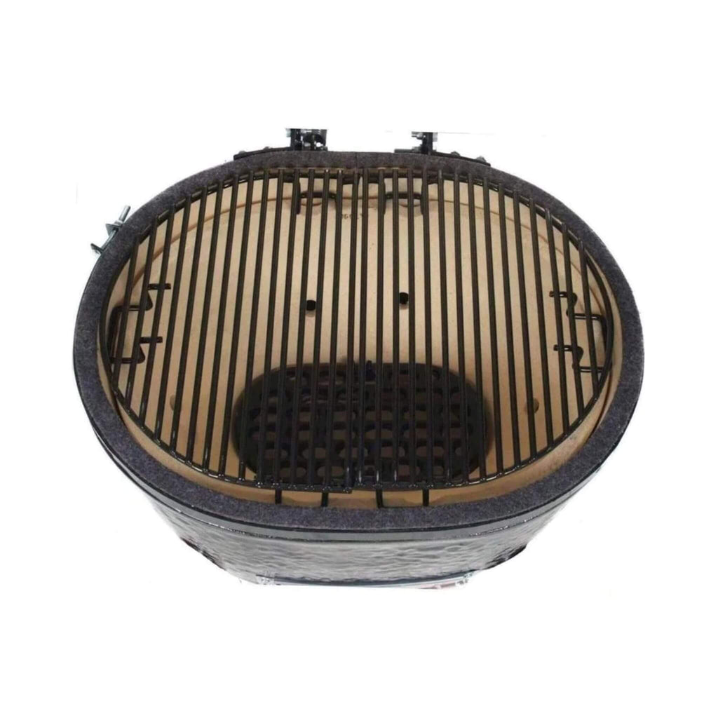 Primo Oval Large 300 Ceramic Kamado BBQ Grill W/ Stainless Steel Grates