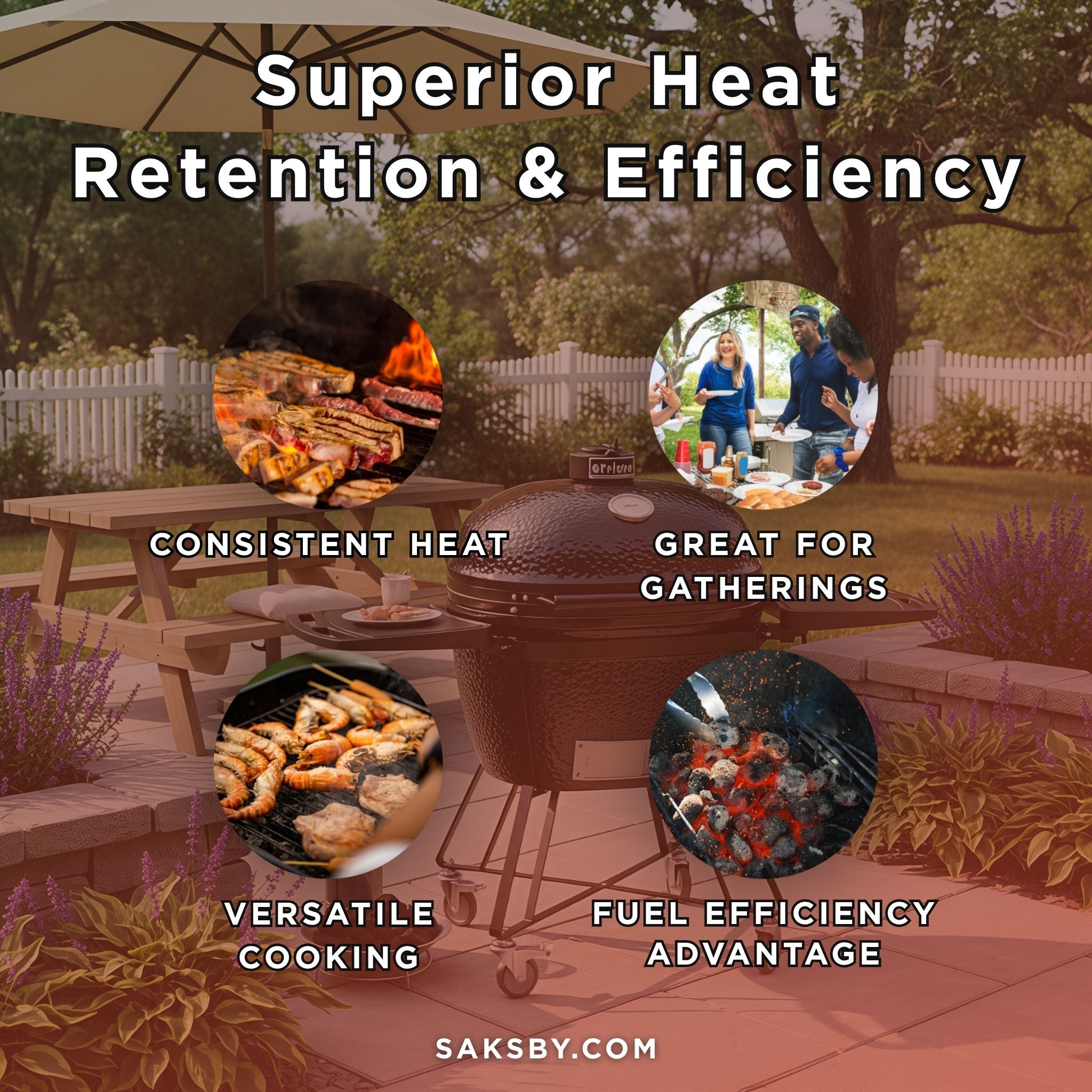 Primo Oval XXL All-In-One Ceramic Charcoal Grill