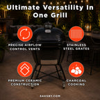 Primo Oval XXL All-In-One Ceramic Charcoal Grill