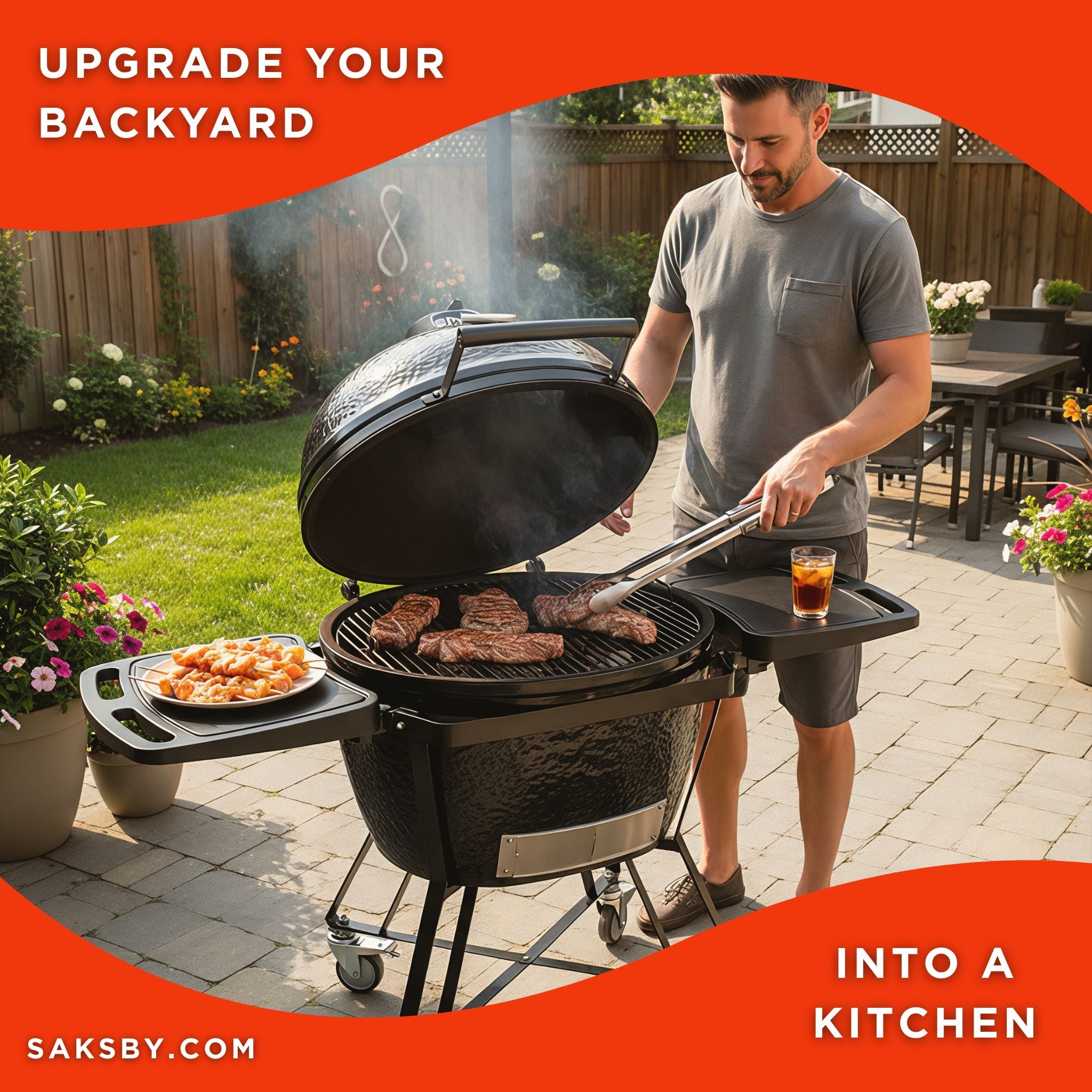 Primo Oval XXL All-In-One Ceramic Charcoal Grill