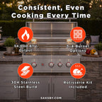 Summerset TRL Built-In Propane Gas Grill with Rotisserie