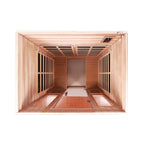 Thermora Kairo 4-Person Outdoor Infrared Hemlock Sauna With Tempered Glass Door (SAK82140)