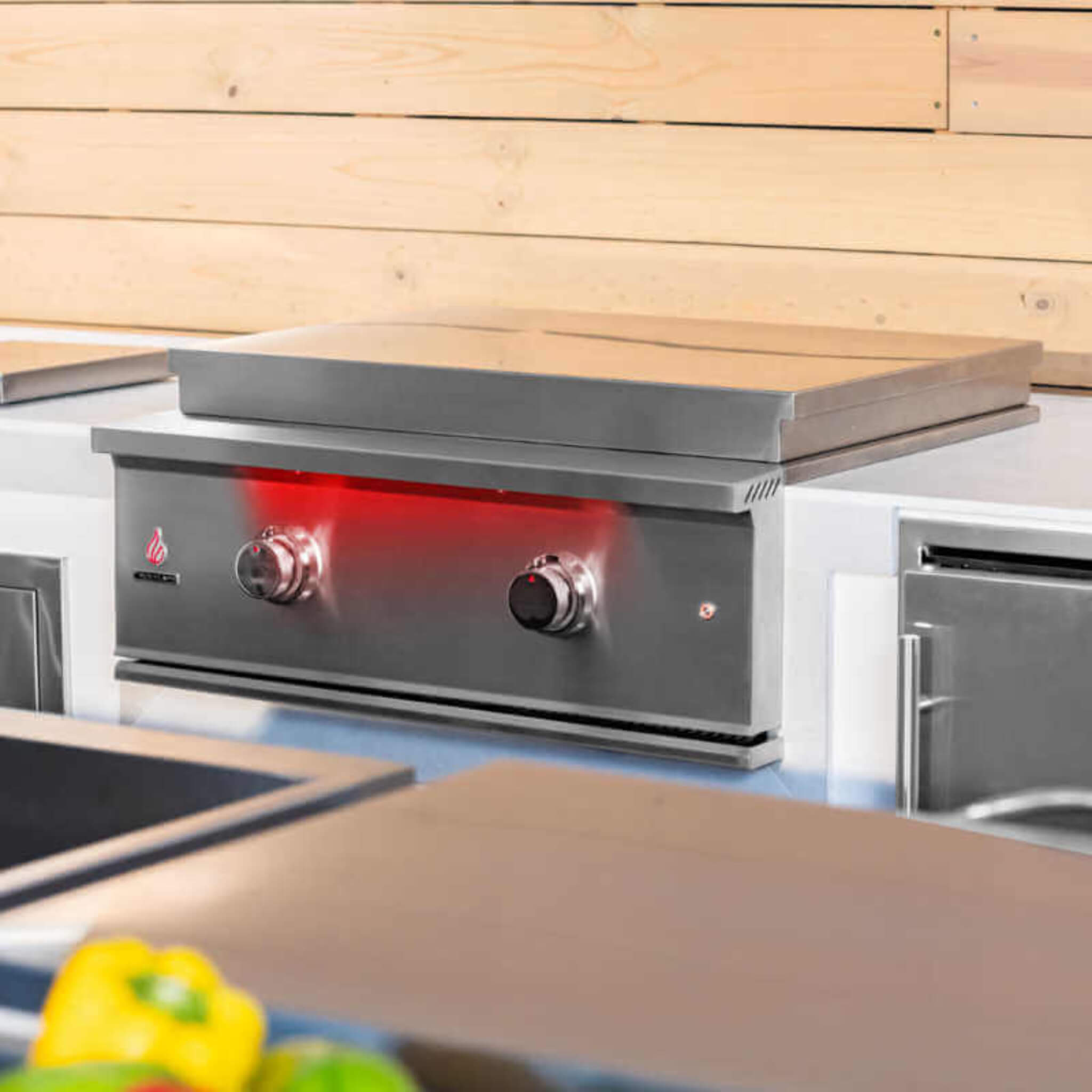 TrueFlame 30" Premium Built-In Stainless Gas Griddle Grill
