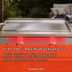 TrueFlame 30" Premium Built-In Stainless Gas Griddle Grill