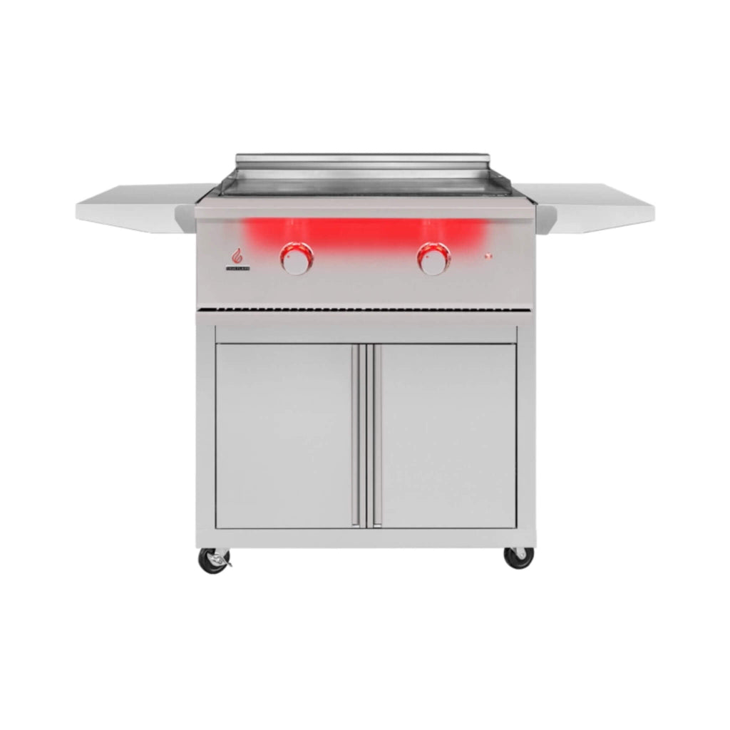 TrueFlame 30" Freestanding Gas Griddle Grill with Cart