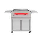 TrueFlame 30" Freestanding Gas Griddle Grill with Cart