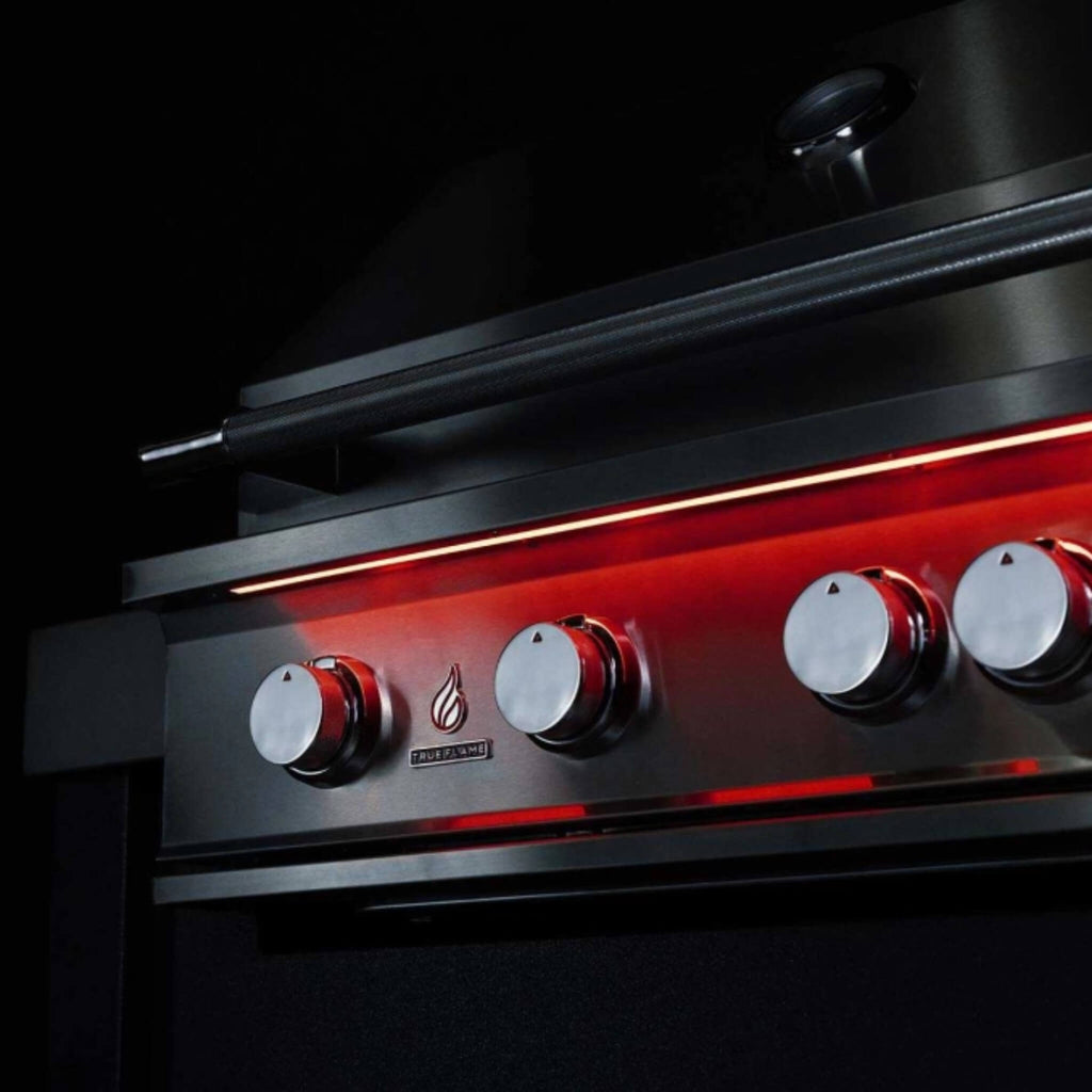 TrueFlame Built-In Stainless Steel Freestanding Gas Grills With Deluxe Cart