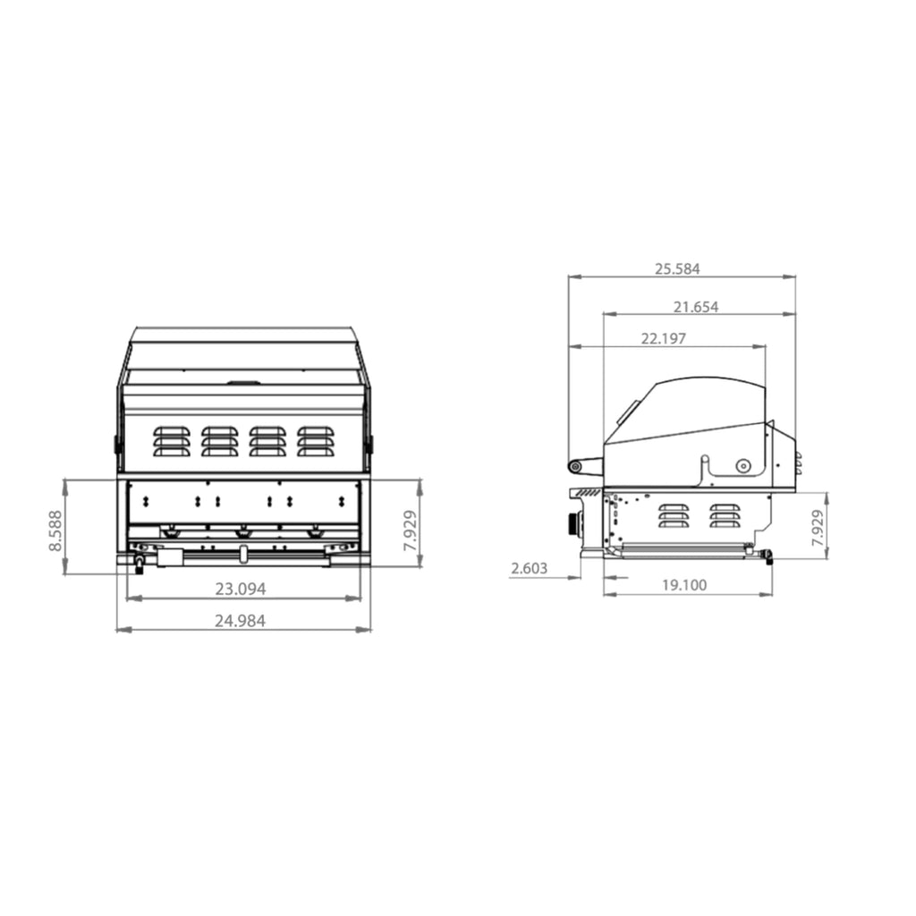 TrueFlame E-Series Built-In Stainless Steel Gas Grill