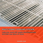 TrueFlame E-Series Built-In Stainless Steel Gas Grill