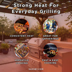 Wildfire Outdoor Living Ranch Pro 14-Inch Stainless Steel Double Side Burner